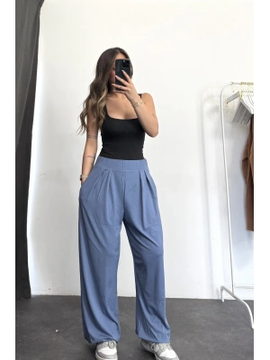 Laly Şalvar Pantolon - Mavi