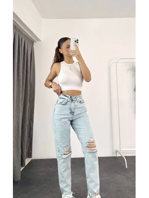 Lara Mom Jean - Açık