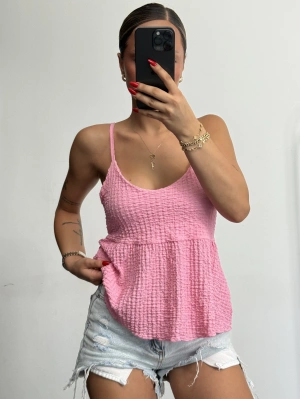 Layla Askılı Bluz - Pembe