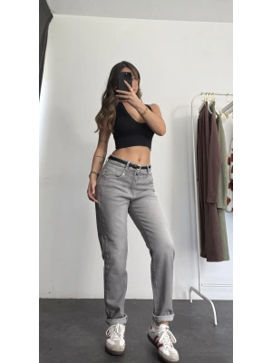 Leo Mom Fit Jean - Gri