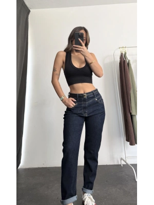 Leo Mom Fit Jean - Lacivert