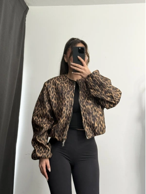 Leopar Bomber Ceket