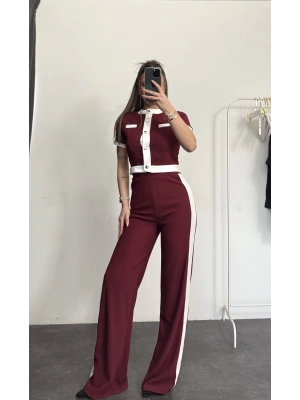 Lily Garnili Takım - Bordo