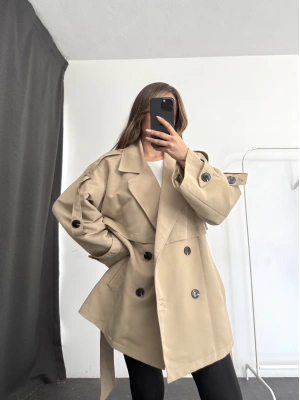 Lindia Kısa Trençkot - Bej