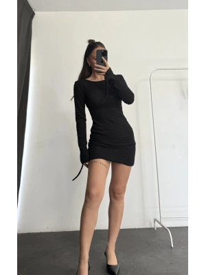 Linett Mini Elbise - Siyah