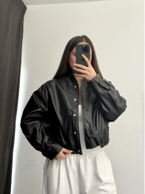 Lisa Deri Ceket - Siyah