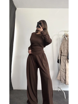 Lisandra Bağlamalı Takım - Kahve