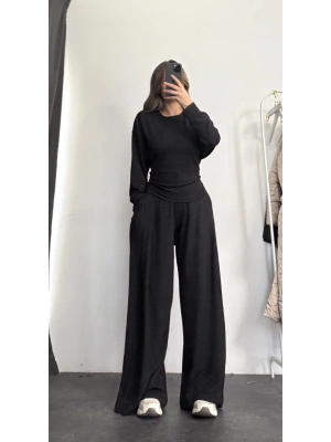 Lisandra Bağlamalı Takım - Siyah