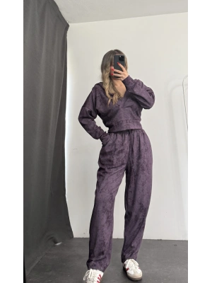 Lois Dijital Baskı Takım - Mor