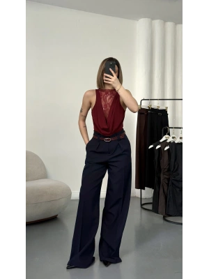 Luce Kemerli Pantolon - Lacivert