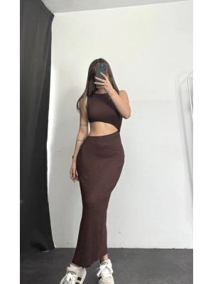 Lyanna Elbise -Kahve