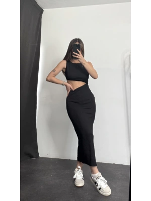 Lyanna Elbise -Siyah