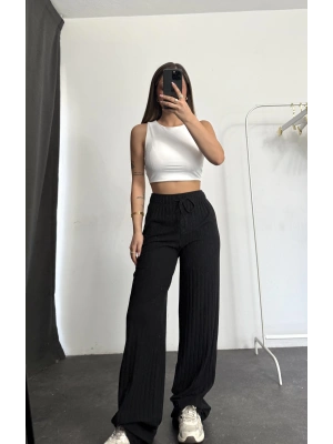 Madison Triko Pantolon - Siyah