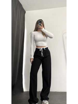 Maggie Palazzo Pantolon - Siyah