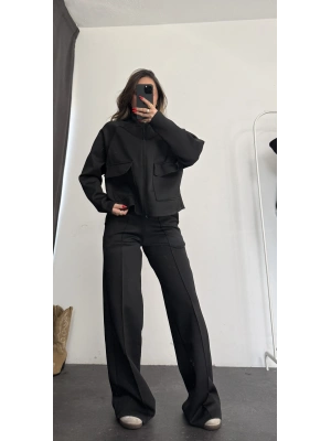 Margela Cep Detay Takım - Siyah