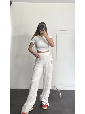 Mary Crop Takım - Beyaz