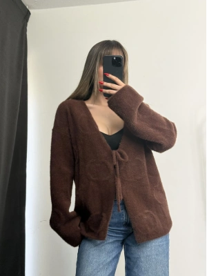 Melita Bağcıklı Hırka - Kahve