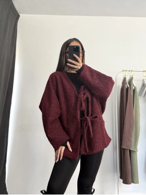 Merry Fiyonklu Ceket - Bordo