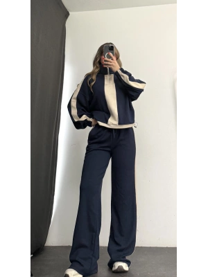 Miranda Şeritli Eşofman Takım - Lacivert