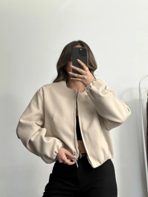Molly Bomber Ceket - Bej