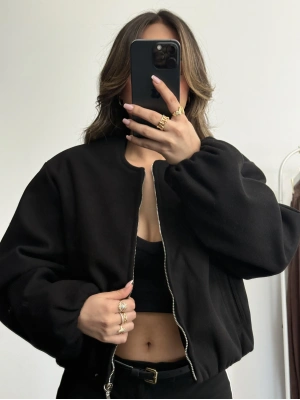 Molly Bomber Ceket - Siyah