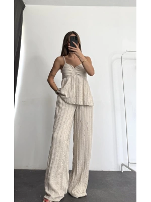 Monaco Askılı Takım - Bej