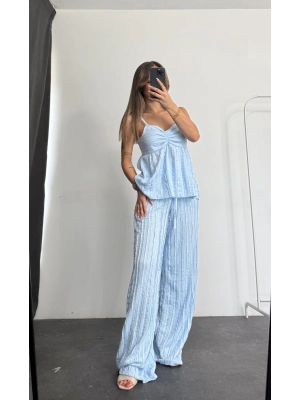 Monaco Askılı Takım - Mavi