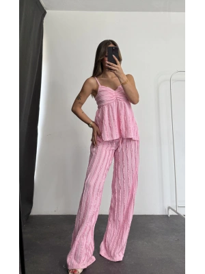 Monaco Askılı Takım - Pembe