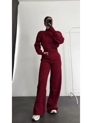 Monica Triko Takım - Bordo