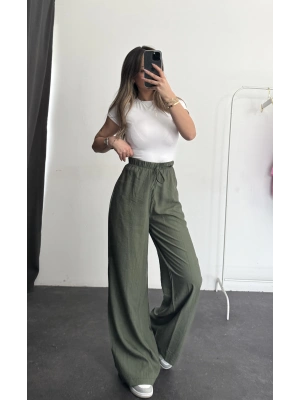 Olive Salaş Pantolon - Haki
