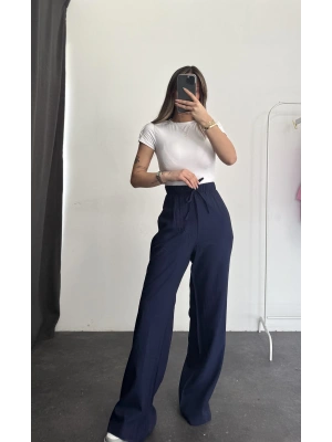 Olive Salaş Pantolon - Lacivert