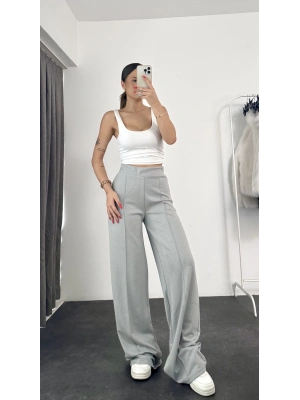 Modal Biyeli Pantolon - Gri