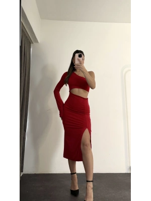 Queen Elbise - Kırmızı