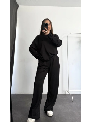 Rami Manşetli Basic Takım - Siyah