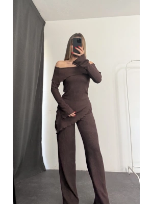 Rebeca Asimetrik Takım - Kahve