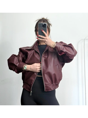 Richa Deri Ceket - Bordo