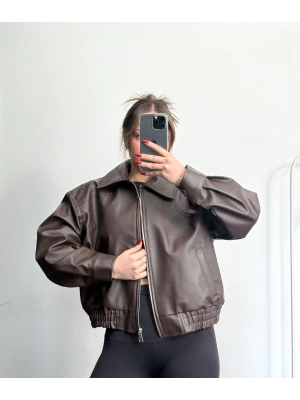 Richa Deri Ceket - Kahve