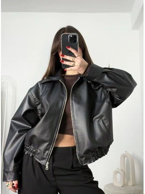 Richa Deri Ceket - Siyah