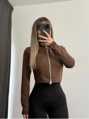 Shan Fermuarlı Hırka - Kahve