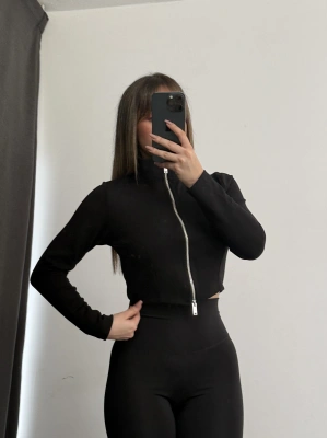 Shan Fermuarlı Hırka - Siyah