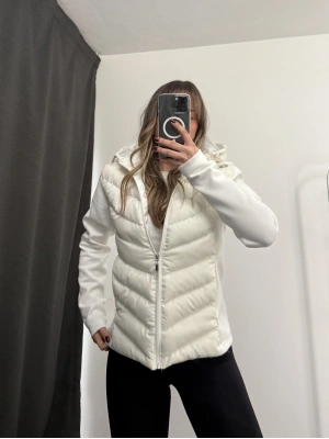 Silver Şişme Mont - Beyaz