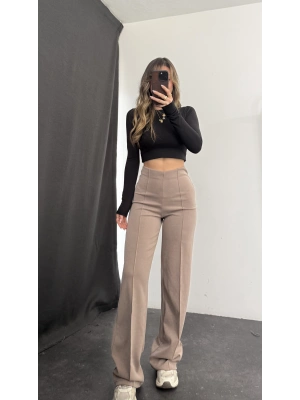 Stella Çımalı Pantolon - Bej