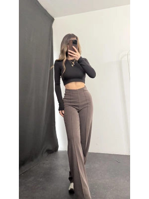 Stella Çımalı Pantolon - Kahve