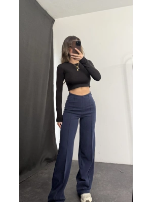 Stella Çımalı Pantolon - Lacivert