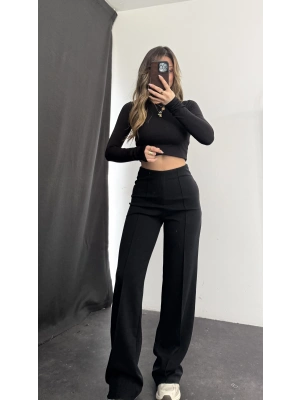 Stella Çımalı Pantolon - Siyah