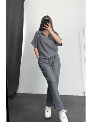 Summer Yakalı Takım - Antrasit