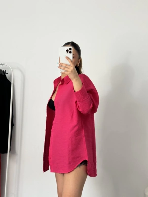 Tasha Oversize Gömlek- Pembe