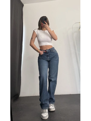 Taylor Wide Leg Jean - Yıkamalı