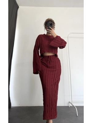 Vania Etekli Takım - Bordo