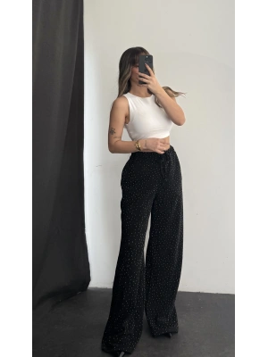 Vayne Taşlı Pantolon - Siyah